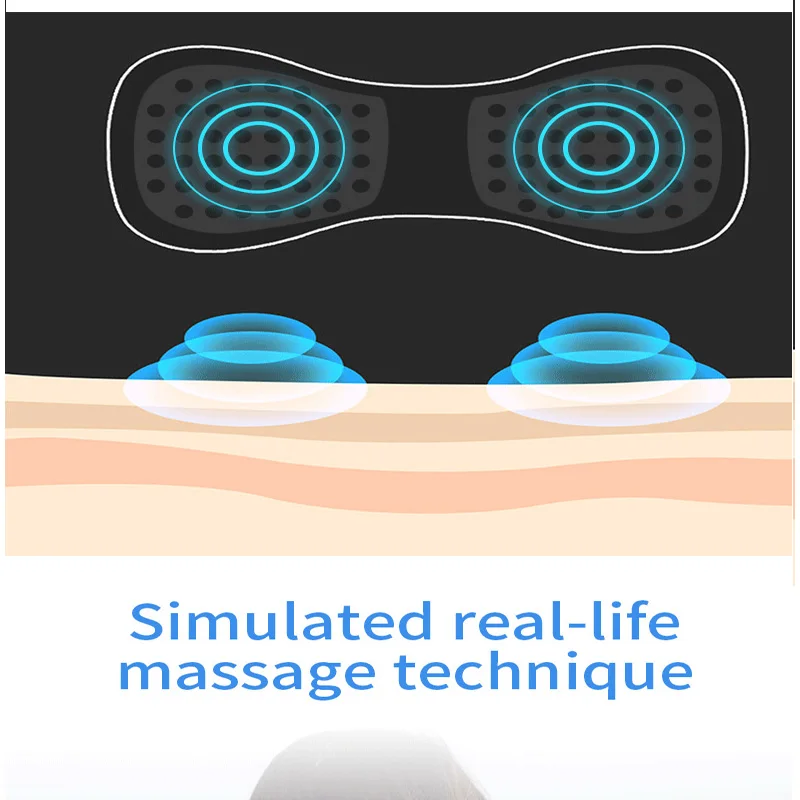 Multi-function intelligent charging shoulder and neck massage machine mini pulse shoulder and neck massage with tens digital the