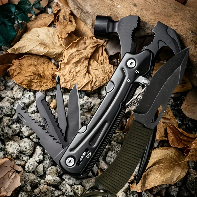 Multi-Tool Hammer 7-in-1 Stainless Steel Foldable Heavy Duty Multi-Tool Set with Cutter & Screwdriver multitool hammer