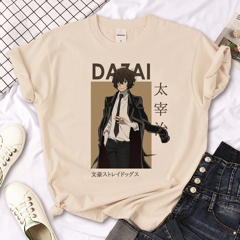 

Dazai top women comic manga designer t shirt female Japanese clothing