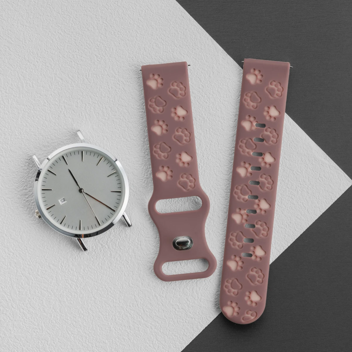 20mm Silicone Wrist Strap for Smartwatches - Durable and Comfortable Wristband