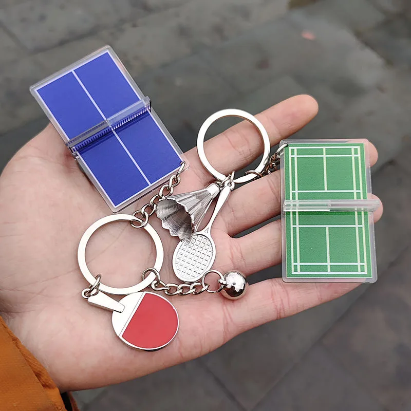 Sports Table Tennis Keychain Key Souvenir Gift Jewelry table tennis keychain