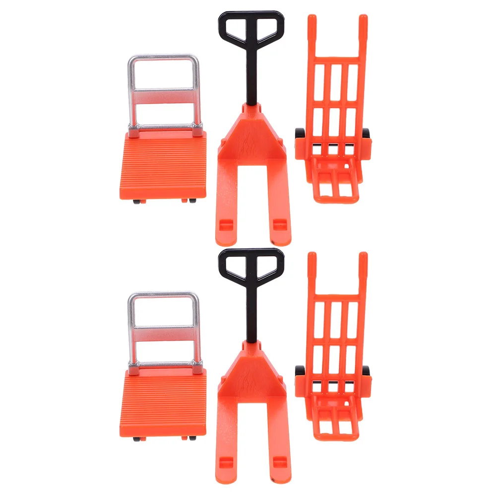 

Road Barricade Toys Mini Platform Cart It Can Move Construction Moving Tools Child