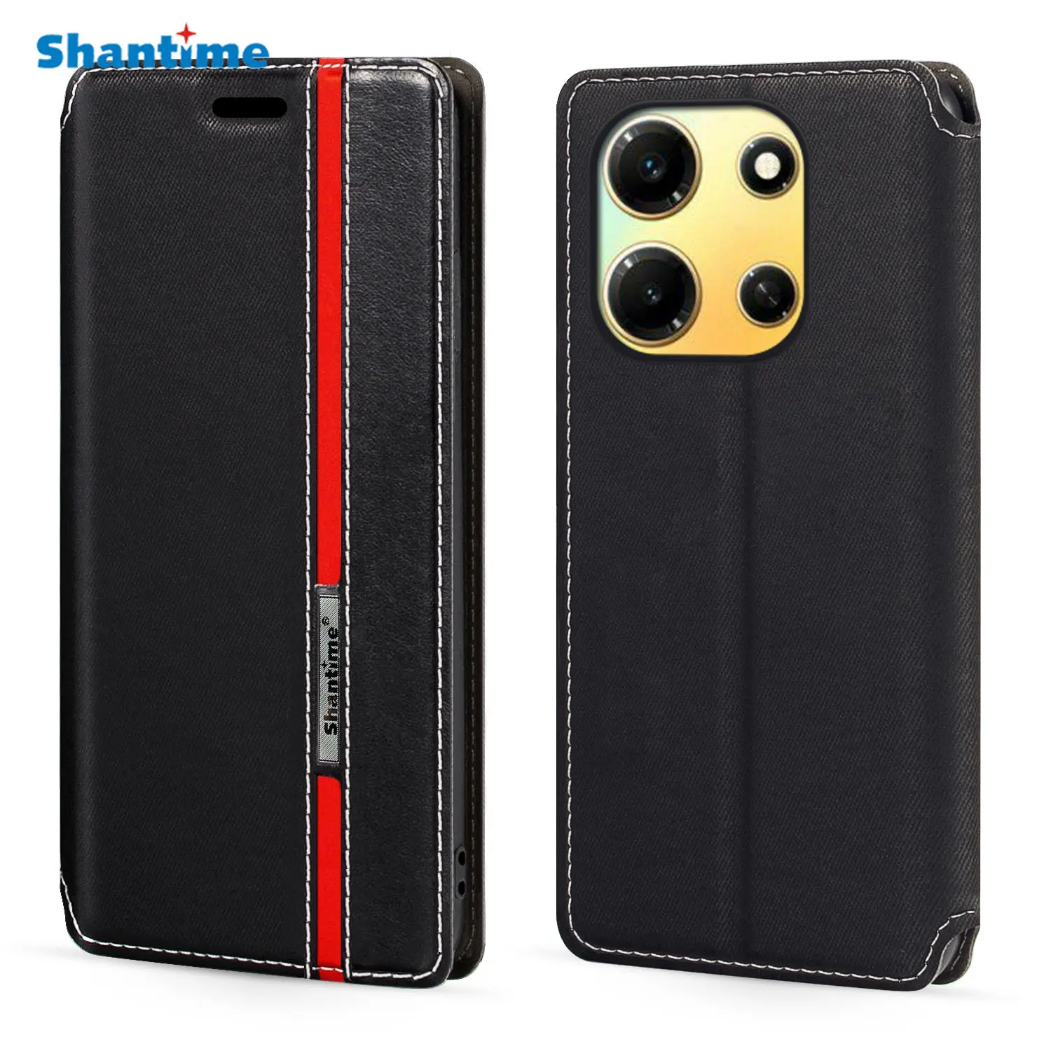 

For Infinix Note 30i 4G Case Fashion Multicolor Magnetic Closure Leather Flip Case Cover with Card Holder 6.66 inches