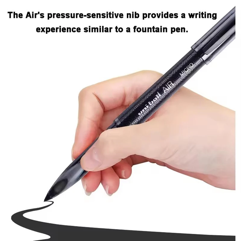 Japan Uniball Gel Pen AIR Straight Liquid Signature Pen UBA-188 Black Technology 0.5/0.7mm Free Writing School Supplies