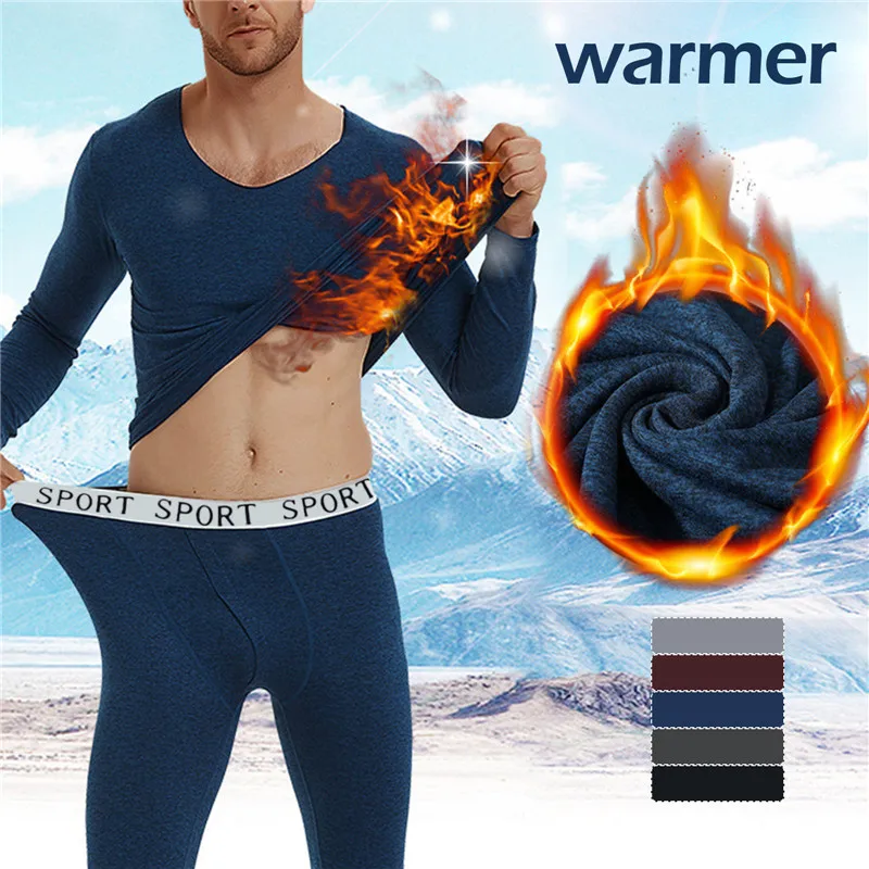 LongJohnsThermalUnderwearSetForMenForWinterWarmBaseSolidColorShirtTopBottom.jpg