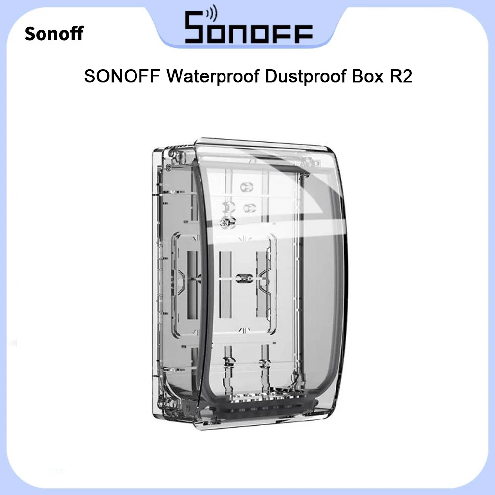 

1PC SONOFF Box R2 Waterproof Dustproof For BASICR2/BASICZBR3/RFR2/RFR3/DUALR2/Elite/Origin/POW Elite/Origin/M5 Series/TX Series