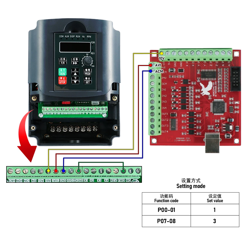 1,5 kW CNC-Spindelmotor 220 V ER11-Spindel 0,6 Nm 24000 U/min + 1500 W VFD 50/60 Hz + 7 Stück ER11-Spannzange – Detail 7