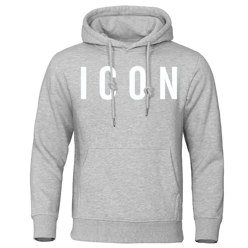 Hip Hop Hoodies Icon 2022 S-3XL Oversized light grey