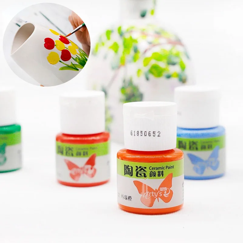 Ceramic Acrylic Paint DIY Hand Painted Porcelain Cups