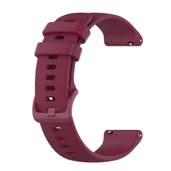 Premium Silicone Watch Strap - Multiple Size Options Available - 22mm (Wine Red)