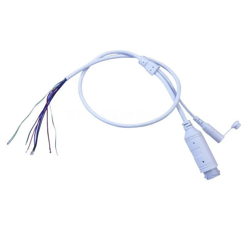 48V to 12V PoE Cable With DC Audio IP Camera RJ45 Cable built in PoE module For CCTV IP Camera 5mp audio mini poe camera ip cam high definition cctv security surveillance support micro sd slot onvif hd poe home camera ipc