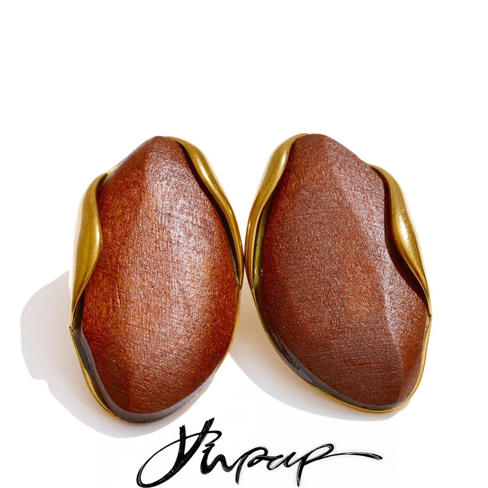 Yhpup Geometric Stud Earrings Ring Set