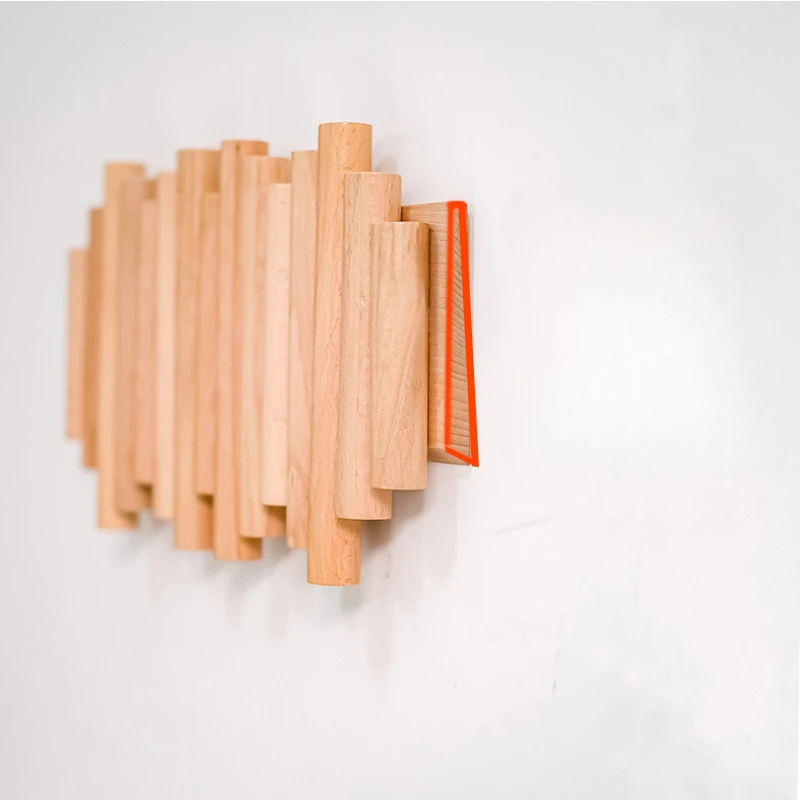 Handmade Nordic Style Wooden Coat Rack