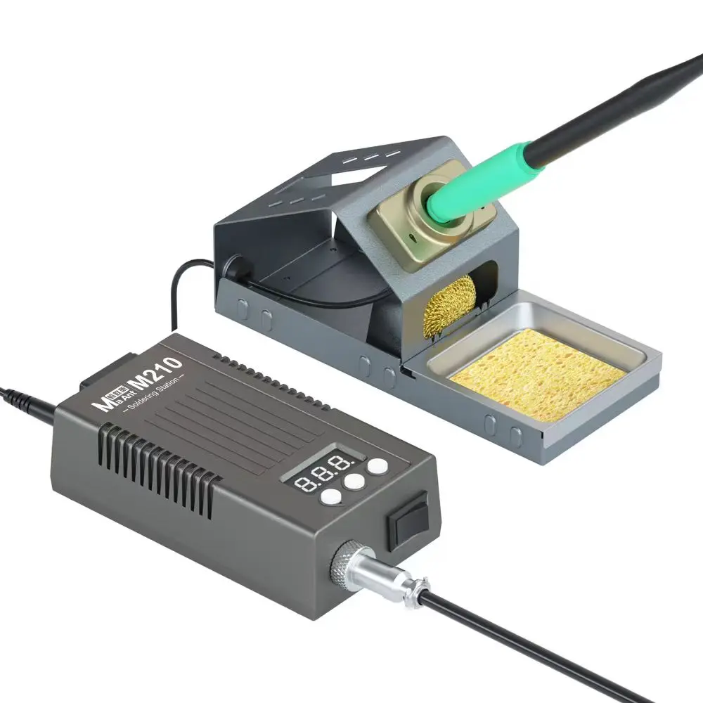 마앤트 M210 75W 휴대용 C210 납땜 인두기 스테이션, PCB 보드 용접 수리 재작업 도구용 조절 가능한 일정 온도
