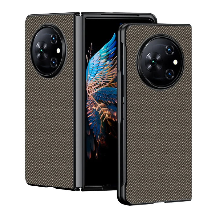 Luxury Carbon Fiber Case with Kevlar Pattern - Anti-Knock Business Cover
