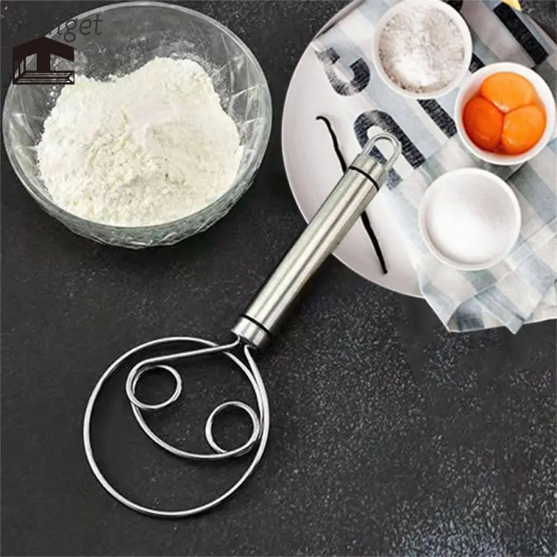 Dough Whisk Stainless Steel Danish Dough Whisk Flour Whisk Kitchen Dough Mixer Bread Making Tools for Baking Cake Pizza