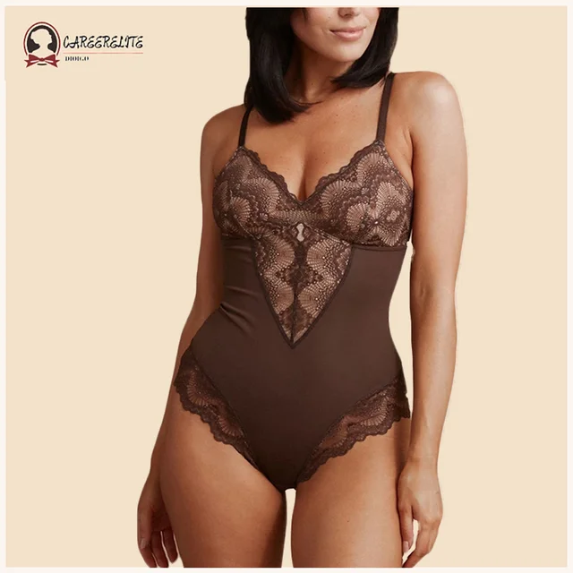 Smooth and Silky Bodysuit Shaper With Built-In Wire Bra