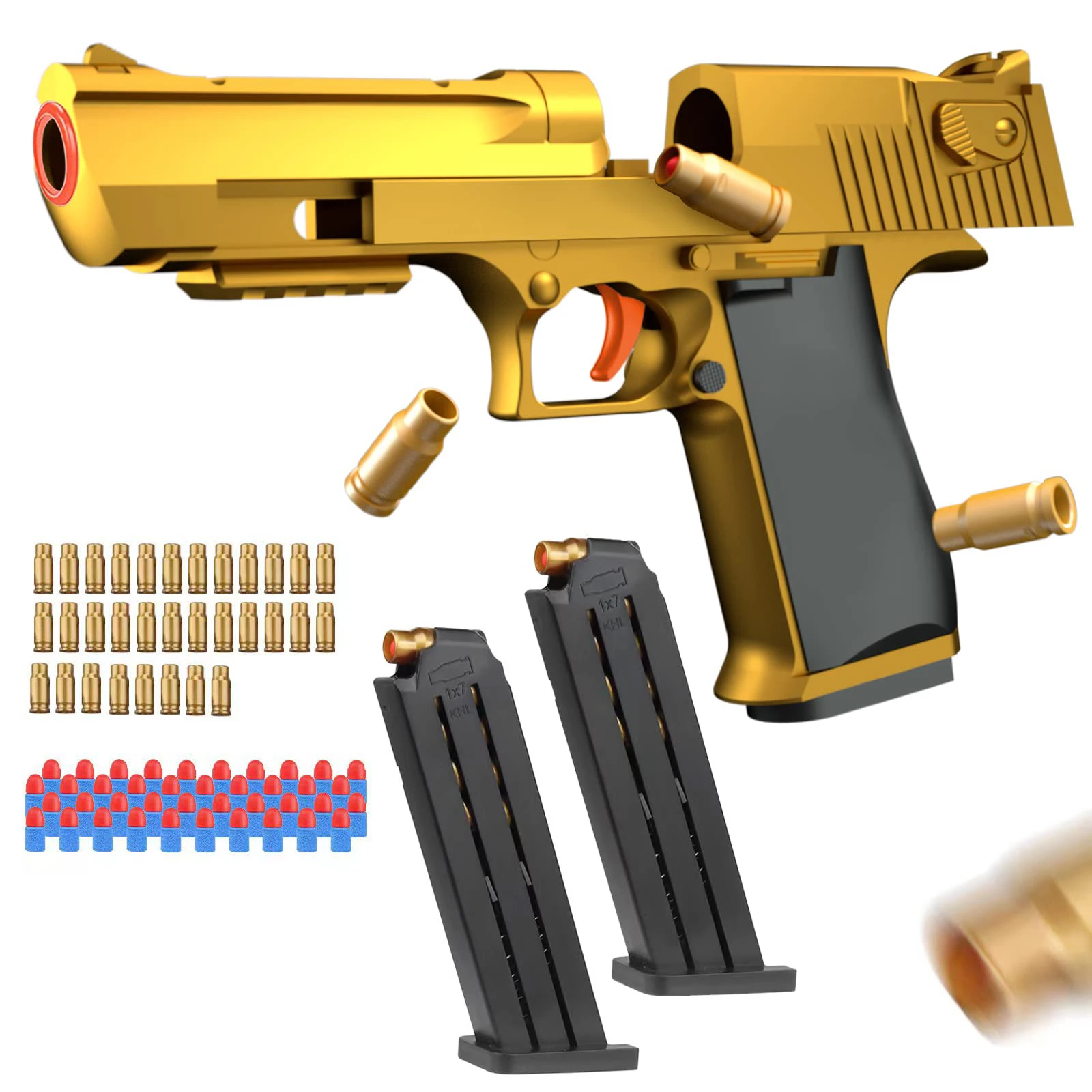 Toy Gun Gel Blaster, Soft Bullets & Eco-Friendly Gel Ball, Toys Foam Blaster with 40 Pcs EVA Darts , Shooting Games Education To