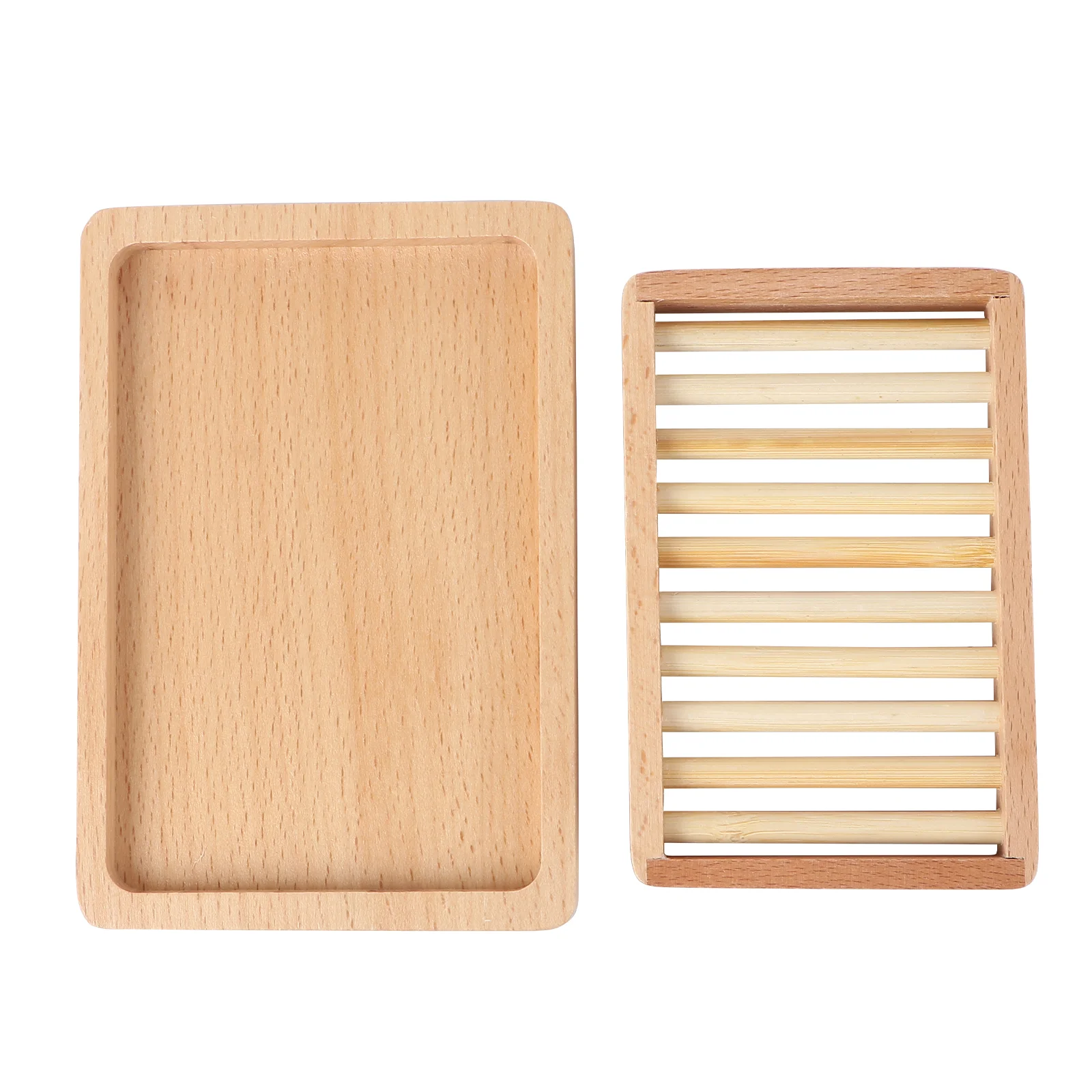 

2pcs Wooden Soap Boxes Hollow Out Soap Dish Rustic Soap Holder Room Decoration for Bathroom Toilet Kitchen
