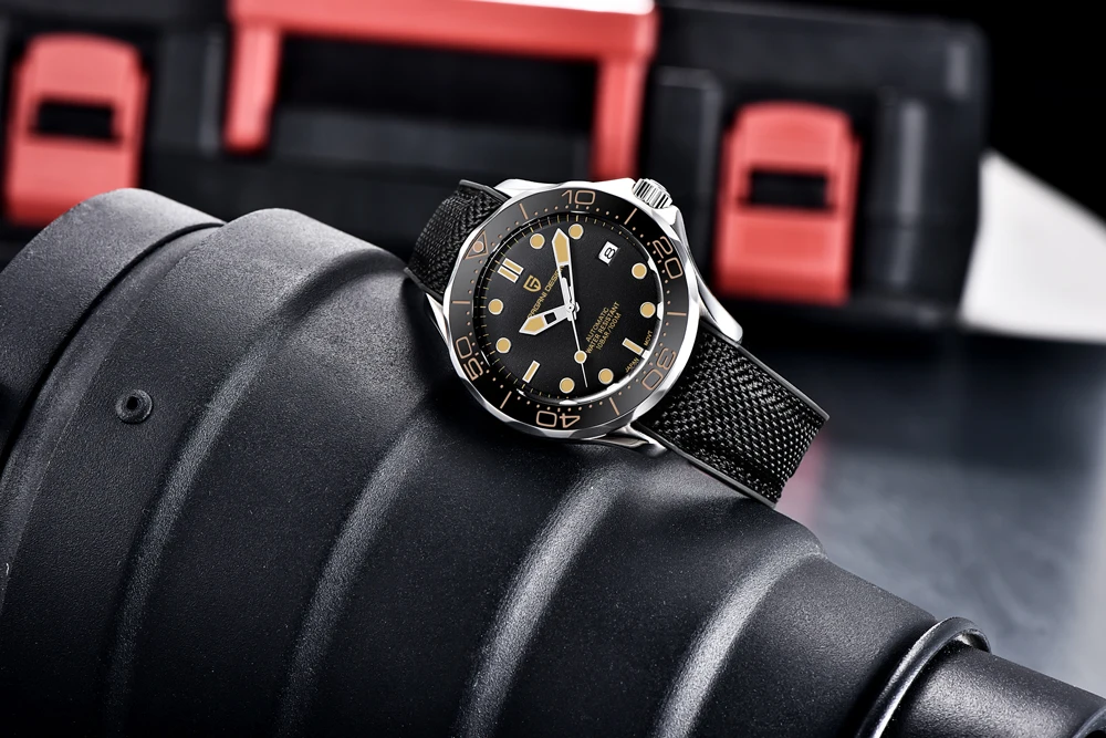Pagani Design Luxury Automatic Men Wristwatch Sapphire AR Diver Image 5