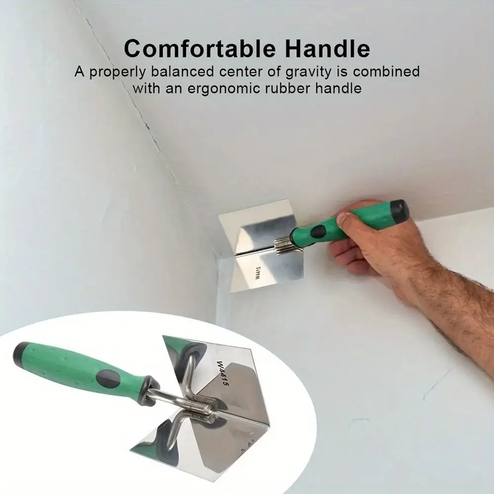 Drywall Corner Tool 90 Degree Home Renovation Professional Repairing Corner Mudding Tool Stainless Steel Putty Scraper putty knife scraper drywall spatula wall scraper paint scraper