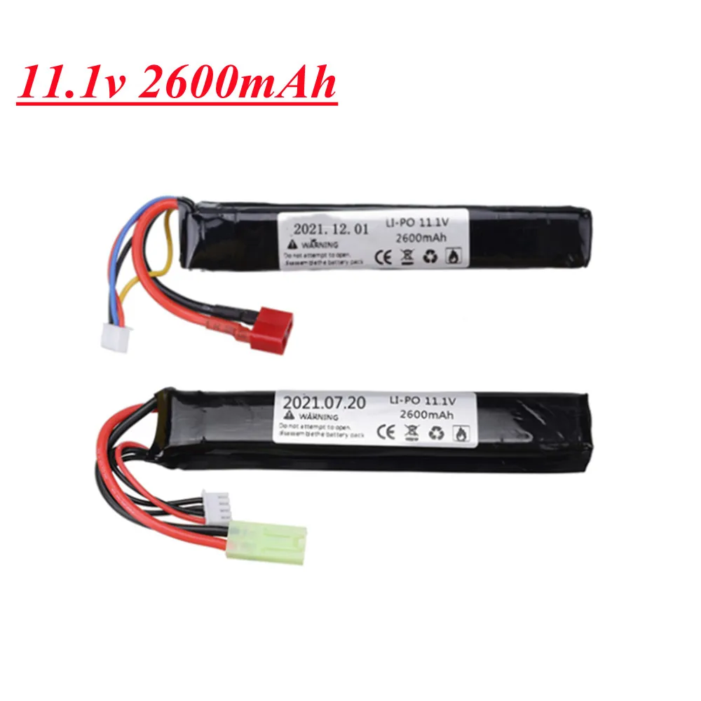 Аккумулятор 3S для водяного пистолета Lipo 11 1 В 2600 мАч 40C пневматического страйкбола
