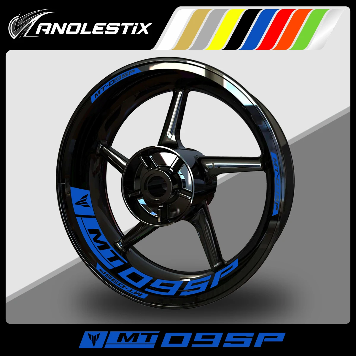 

AnoleStix Reflective Motorcycle Wheel Sticker Hub Decal Rim Stripe Tape For YAMAHA MT09 SP MT-09SP 2017 2018 2019 2020 2021 2022