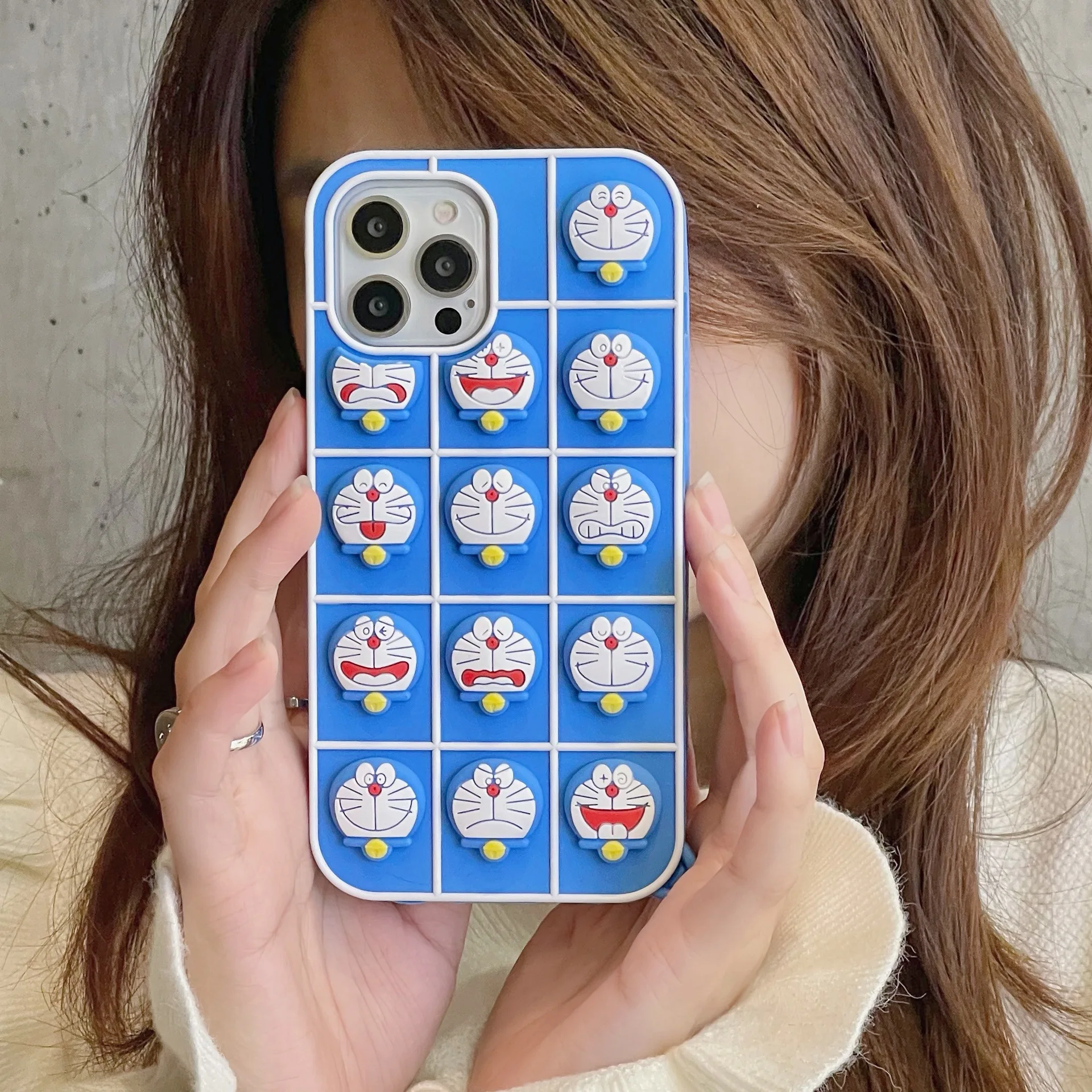 DORAEMON Kawaii Iphone 11 Cases for Women Cartoon Cover for Iphone 14