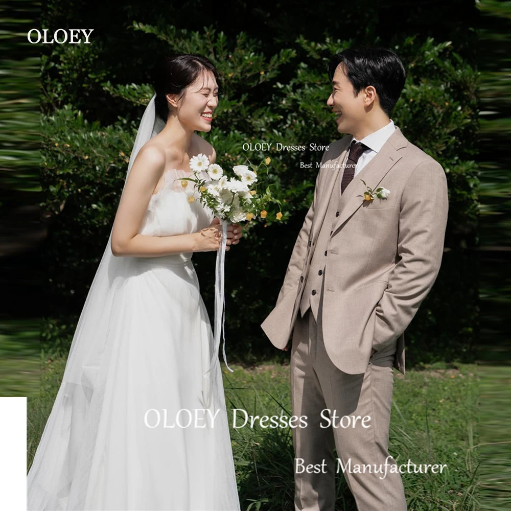 

Женское свадебное платье из органзы, без бретелек