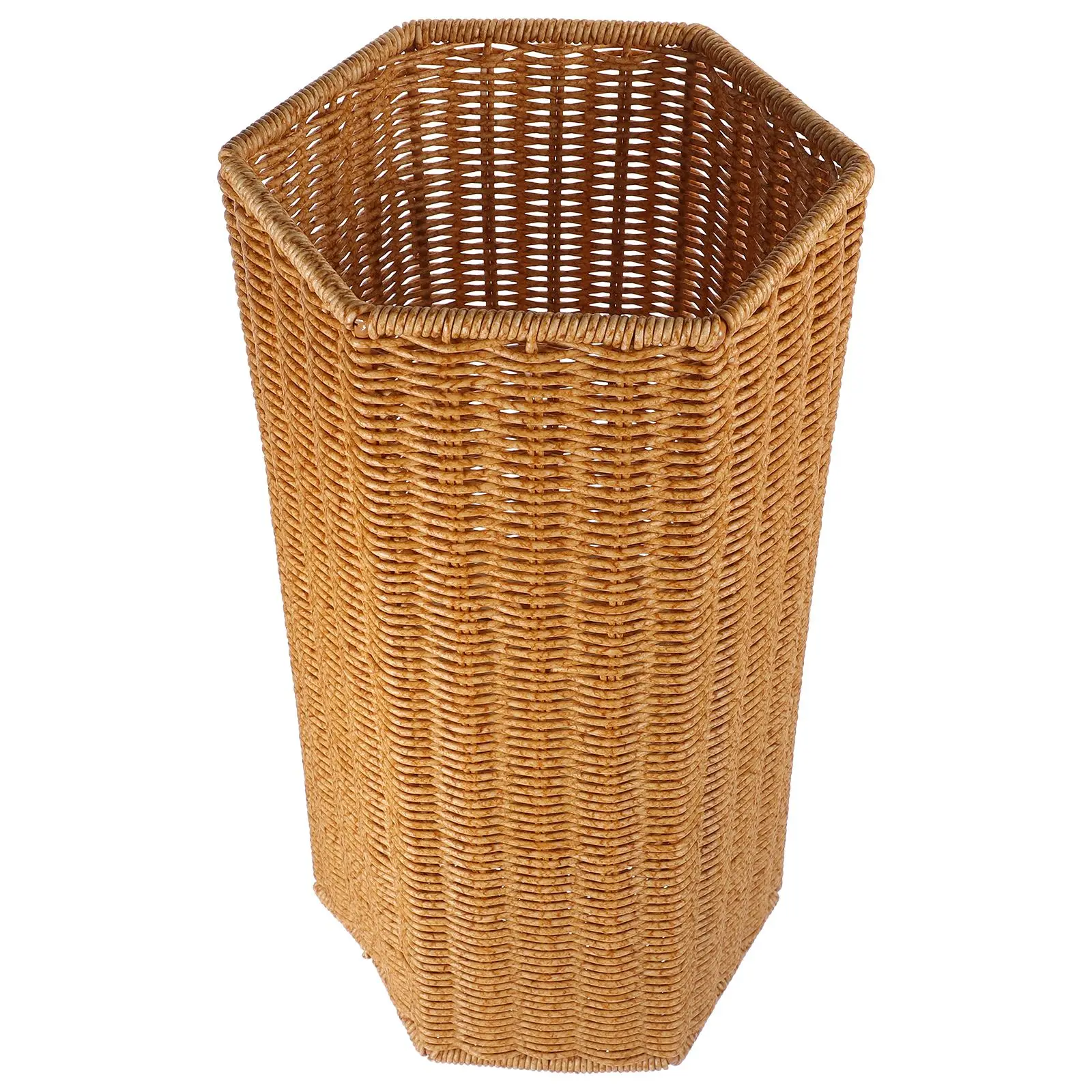 Plastic Rattan Weaving Umbrella Stand Creative Umbrella Storage Bucket Living Room Home Holder Organization Rack