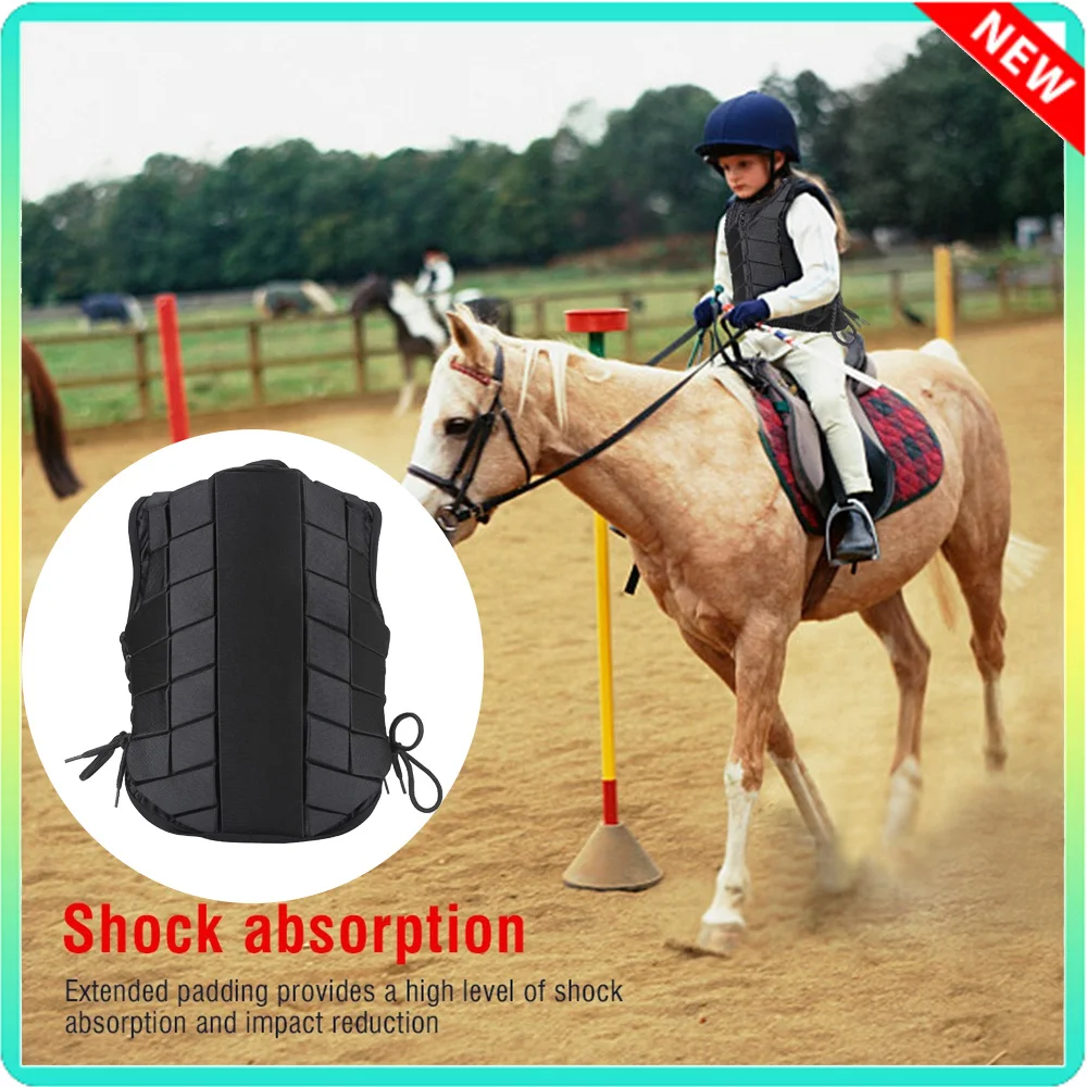 Children's Training Equestrian Safety Vest Body Protective Horse Riding Vest Gear Waistcoat Damping Sports Equestrian Equipment