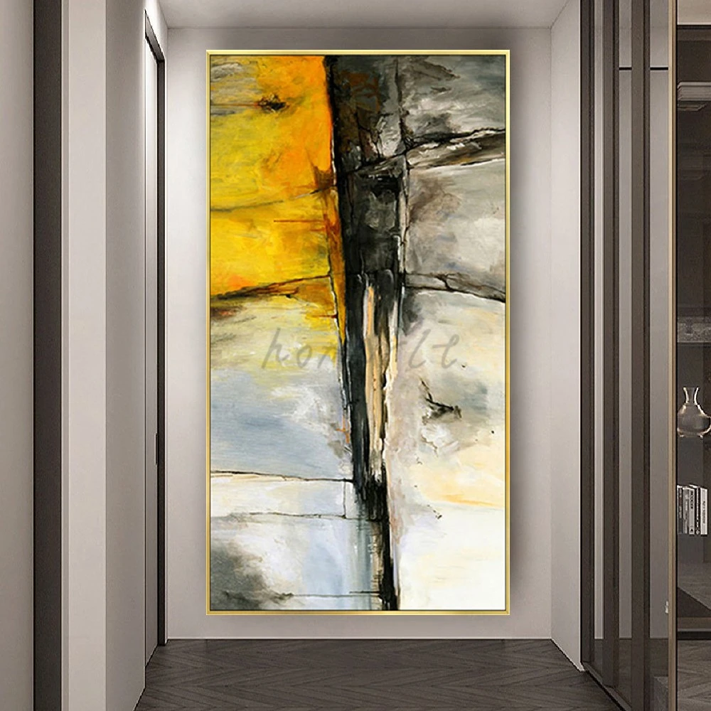 

Contemporary Oil Painting 100% Handmade Color Line Abstract Canvas Picture Wall Art Poster For Home Room Decor Paintings Gifts