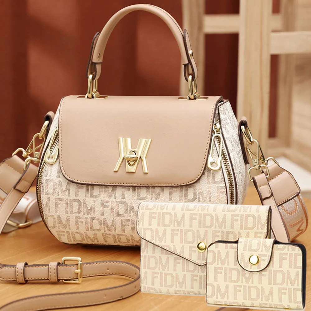 طقم نسائي عصري يتألف من ثلاث قطع، يشتمل على حقيبة...