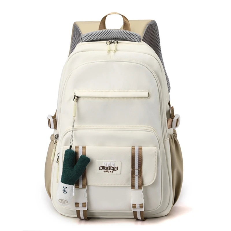 Stylish and Spacious Nylon Backpack Laptop Backpacks School Bag Nylon College Book Bags for High School Students 3