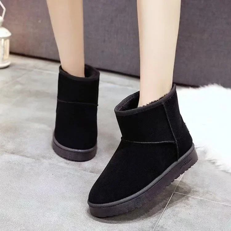 2023 New Women's Winter Warm Snow Boots Waterproof Anti-slip Cotton Women's Padded Thickened Platform Ankle Boots Botas Mujer
