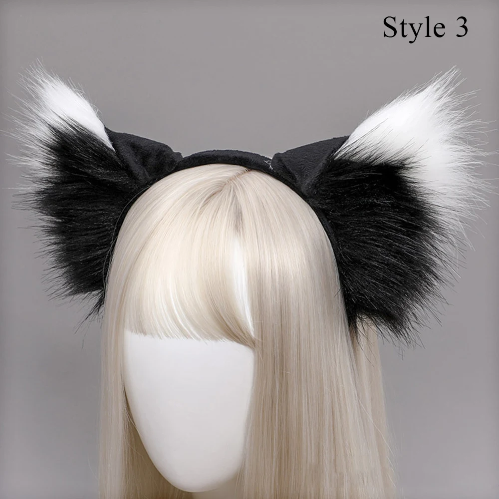 

Cute Cat Fox Ear Headbands Party Cosplay Hair Hoops Lolita Women Girls Animal Ear Hairband Christmas Hair Accessories