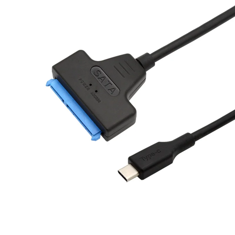 USB-C TYPE-C SATA 22 핀 변환기 USB 3.0 C타입 어댑터 케이블, 2.5 인치 하드 드라이브 SSD용, 50 개