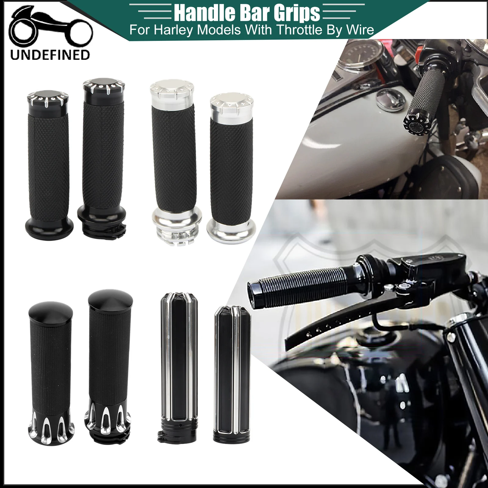1 "25Mm Manopole Per Manubrio Per Moto Per Harley Touring Road Glide Sportster 883 1200 Xl Xr Softail Slim Fat Boy Dyna Vrsc