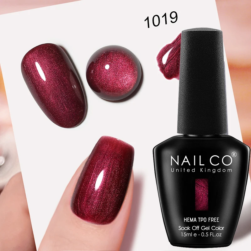 NAILCO Premium Soft Color Gel Polish - Vibrant Semi-Permanent Varnish, HEMA & TPO Free