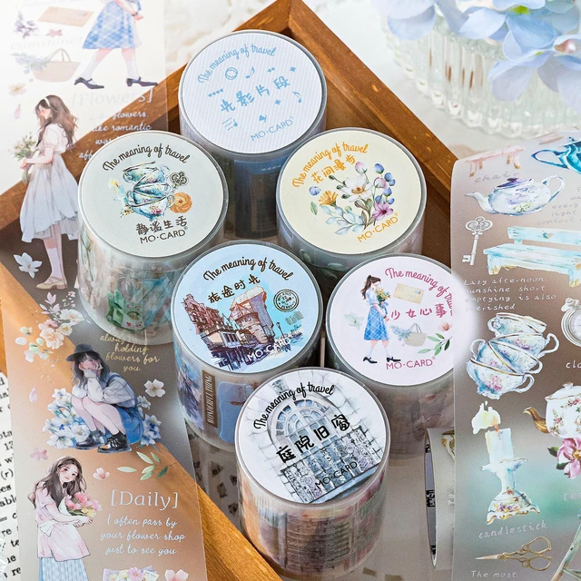 Stickers Vintage Masking Tape  Vintage Aesthetic Washi Tape - 20pcs  Vintage Series - Aliexpress