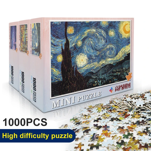 Uma peça quebra-cabeça 1000 peças jogo de quebra-cabeça de papel de montagem  quebra-cabeças para adultos brinquedos para crianças crianças jogos em casa  brinquedos - AliExpress