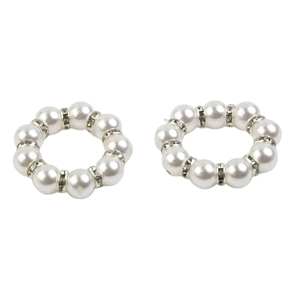 

Decoration Napkin Rings For Party Holders Inner Diameter 4cm Napkin Ring 12 Pcs/Set Table Decoration Wedding White
