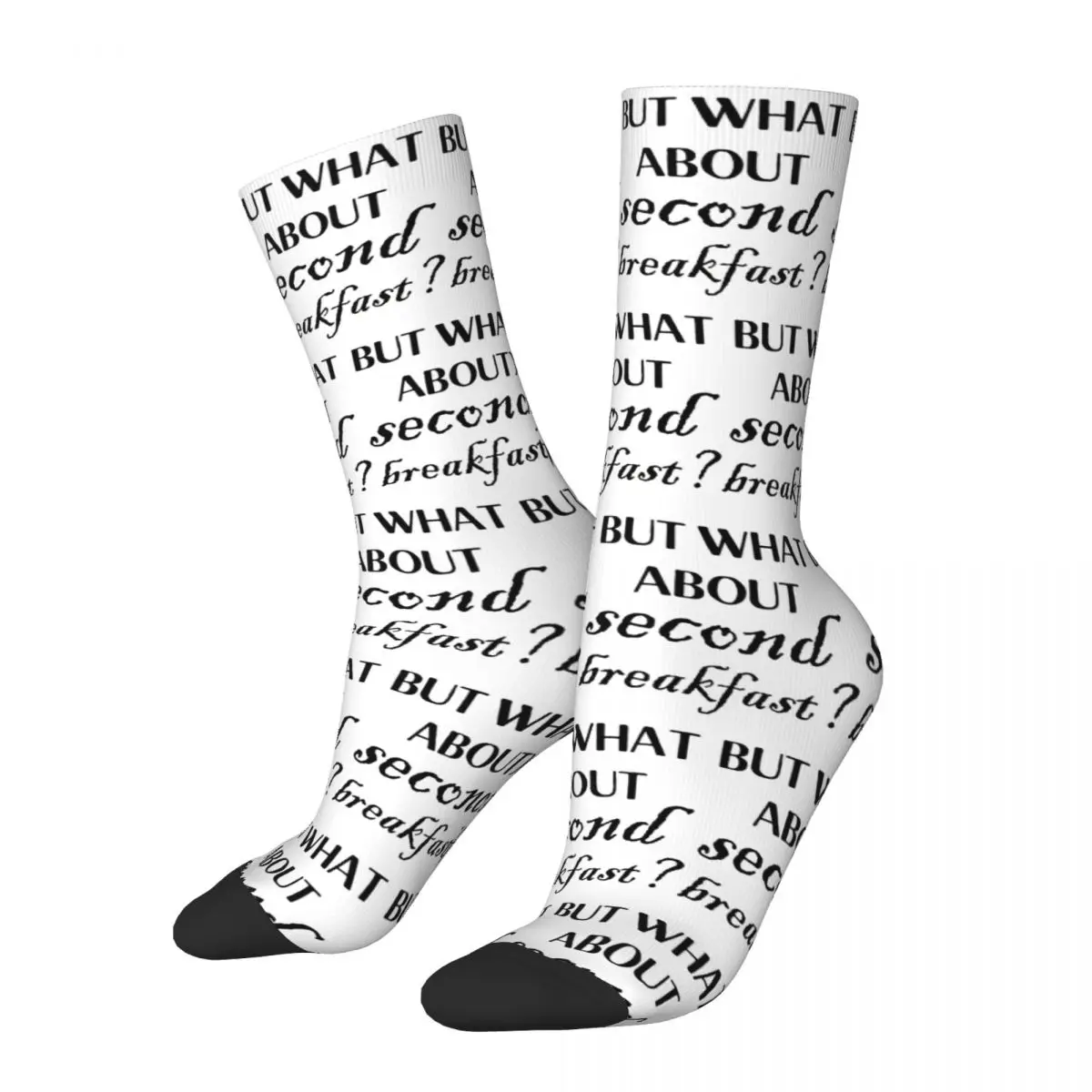 

But What About Second Breakfast Socks Harajuku Super Soft Stockings All Season Long Socks Accessories for Unisex Gifts