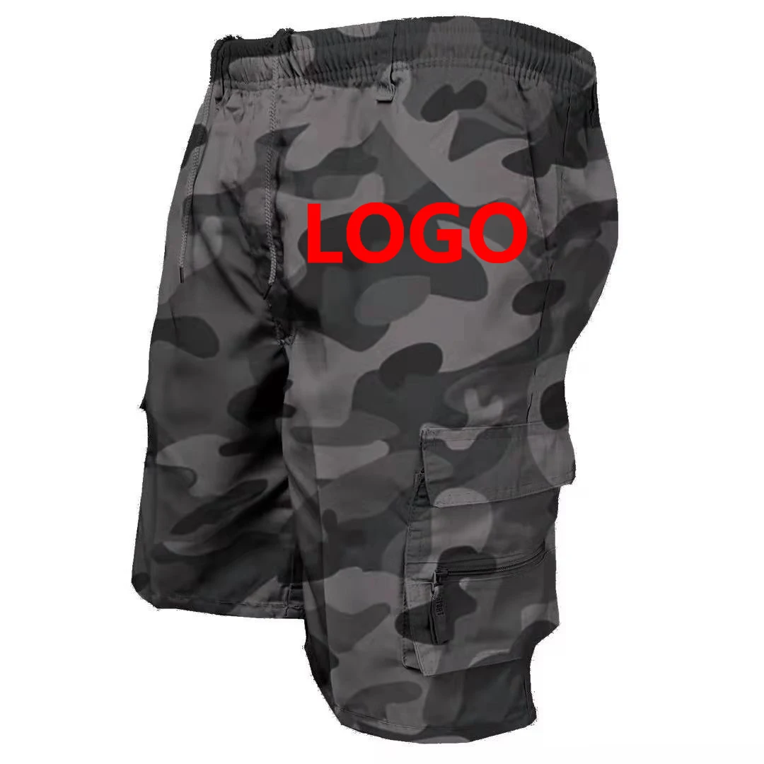 Custom Logo 2023 Summer Men's Cargo Shorts Bermuda High Quality Army Military Multi-Pocket Casual Male's Outdoor Short Pants