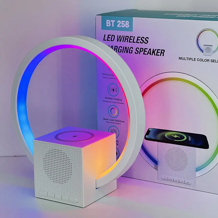

Smart Ambience Light Bluetooth Speaker Wireless Charger