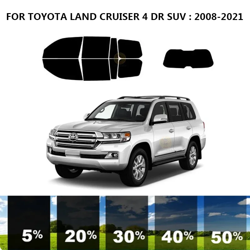 

Precut nanoceramics car UV Window Tint Kit Automotive Window Film For TOYOTA LAND CRUISER 4 DR SUV 2008-2021