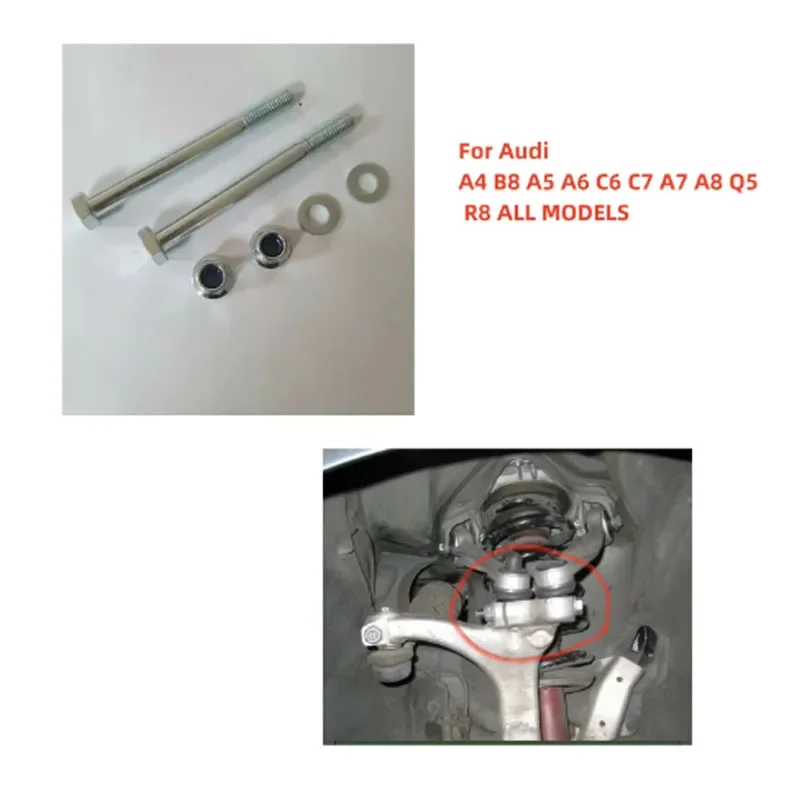 Front Suspension Arm Pinch Bolt For Audi A4 B8 A5 A6 C6 C7 A7 A8 Q5 R8 Automobiles Parts Accessories WHT007963 2pcs