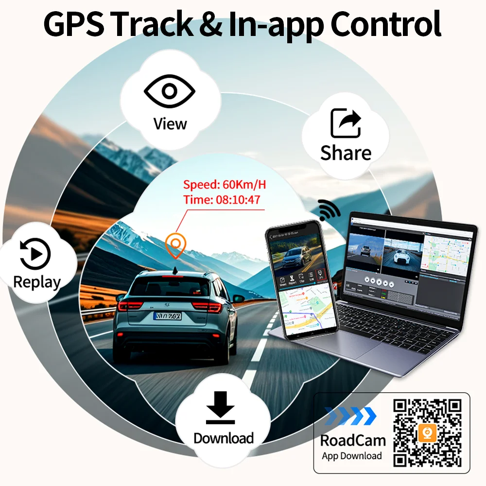 Imagebon Dash Cam 11.26 4K ADAS 백미러 카메라 CarPlay 안드로이드 자동 자동차 DVR WiFi FM GPS AUX 야간 투시경 비디오 레코더