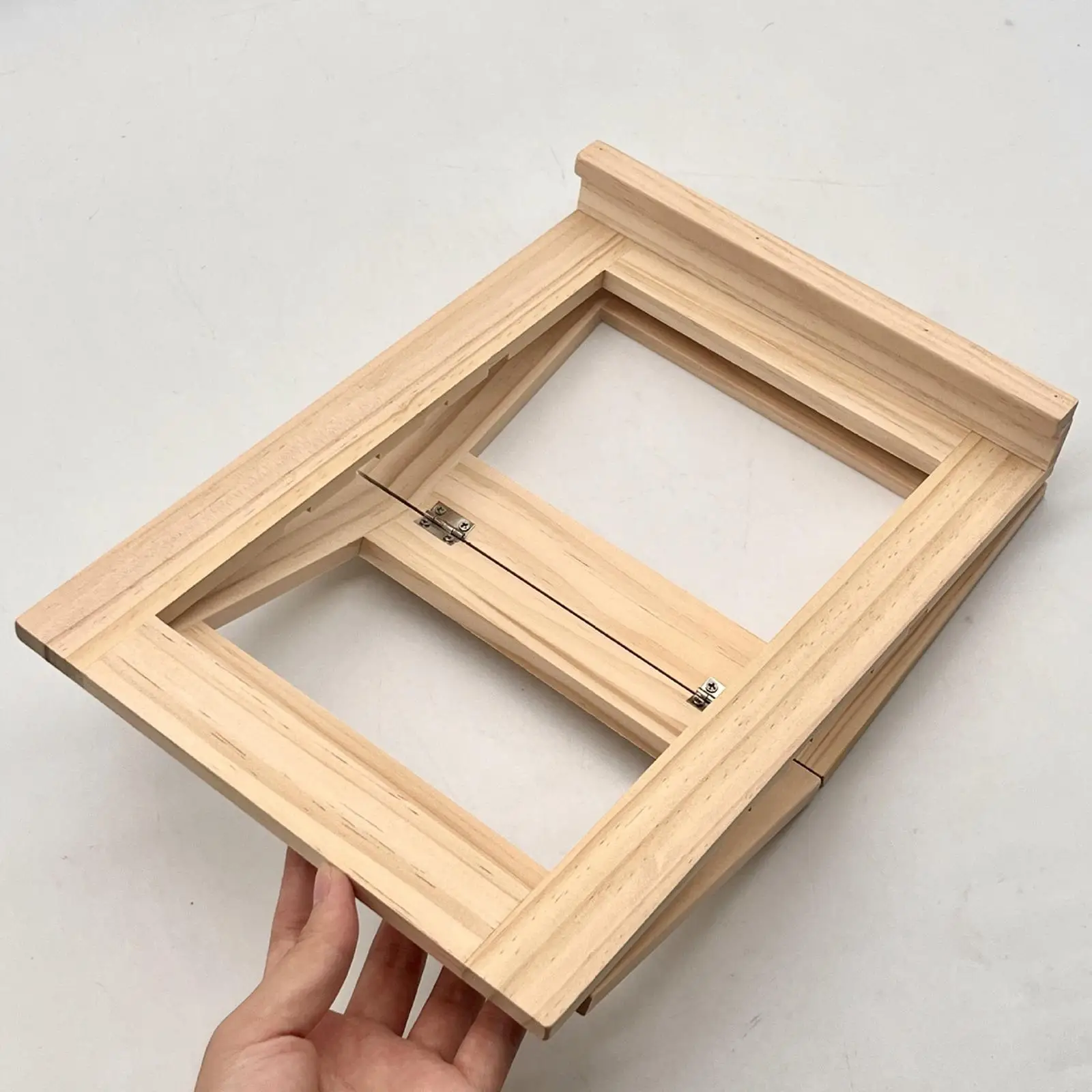 Canvas Panels Small Wooden Display Easel 29.5x21cm Portable Space Saving Multifunctional Accessory Sturdy with Back Support