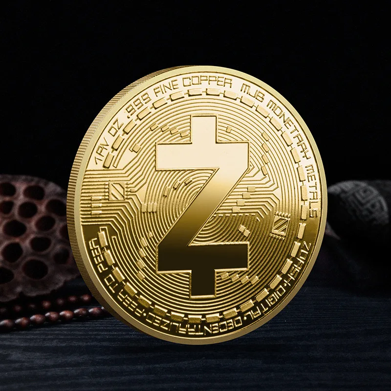 Crypto Currency Coin Collection with Plastic Display Case - Premium Metal Set